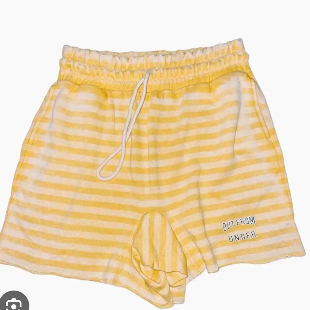 Yellow lounge shorts from Urban Outfitters